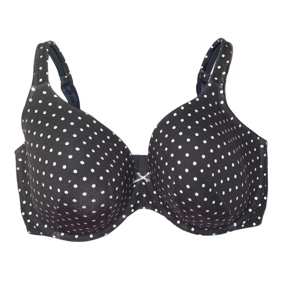 Cacique Lightly Lined T-Shirt Bra Polka Dot 40F